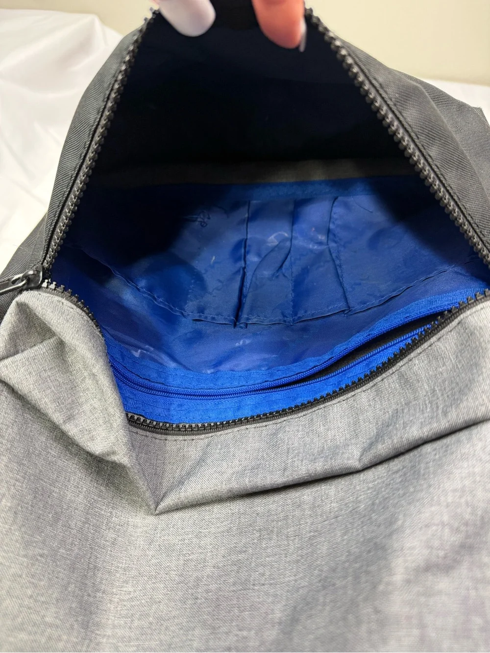 Champion Grey and Black Mini Backpack with Logo